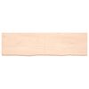 vidaXL Tischplatte 180x50x(2-6) cm Massivholz Eiche Unbehandelt