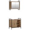 vidaXL Badezimmerschrank-Set 2 stk. Artisan-Eiche 65,5 x 34 x 61 cm