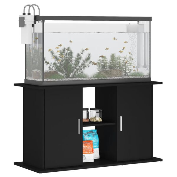 vidaXL Aquariumst&auml;nder Schwarz 101x41x58 cm Holzwerkstoff