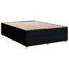 vidaXL Boxspringbett mit Matratze Schwarz 140x190 cm Stoff