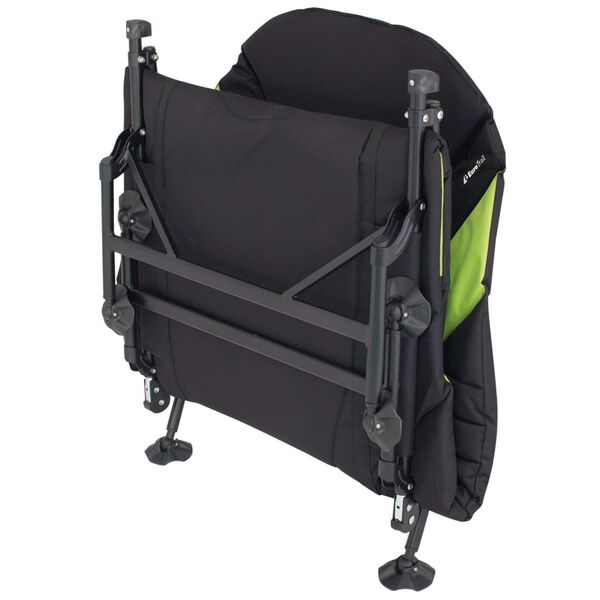 Eurotrail Campingbett Queen Schwarz und Limettengr&uuml;n