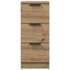 vidaXL Sideboards 2 Stk. Artisan-Eiche 30x30x70 cm Holzwerkstoff