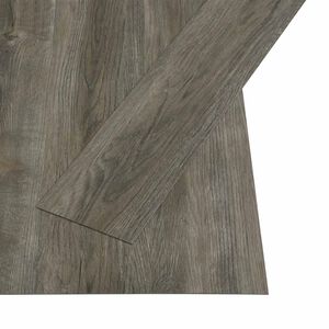vidaXL Selbstklebende Bodenbelagsdiele Grau und Braun 4,46 m&sup2; 32 Stk.