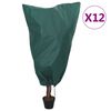 vidaXL Wintervlies mit Kordelzug 12 Stk. 70 g/m&sup2; 0,8x1,2 m