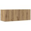 vidaXL 7-tlg. TV-Schrank-Set Wandmontage Artisan-Eiche Holzwerkstoff
