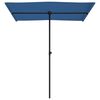 vidaXL Sonnenschirm mit Aluminium-Mast 180x110 cm Azurblau