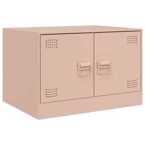 vidaXL Couchtisch Rosa 67x50x44 cm Stahl