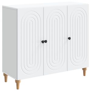 vidaXL Sideboard Wei&szlig; 89 x 34,5 x 80 cm Holzwerkstoff