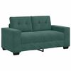 vidaXL | Sofa Set | 2 pcs Dunkelgr&uuml;n 221 x 78 x 80 cm Samt