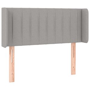 vidaXL Kopfteil mit Ohren Hellgrau 83x16x78/88 cm Stoff