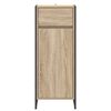 vidaXL Badezimmerschrank mit T&uuml;r Sonoma 40 x 30 x 100 cm Holzwerkstoff