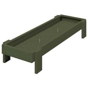 vidaXL H&uuml;hnerf&uuml;tterungsrinne Olive Gr&uuml;n 80 x 28 x 13,5 cm