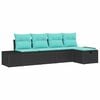 vidaXL Sofa Set 4 stk. Poly-Rattan