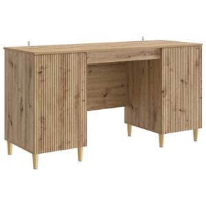 vidaXL Schreibtisch Artisan-Eiche Holzwerkstoff 142,5 x 50 x 75 cm