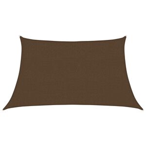 vidaXL Sonnensegel 160 g/m&sup2; Braun 3/4x2 m HDPE