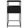 vidaXL Konsolentisch Schwarz Eichen-Optik 75 x 40 x 75 cm