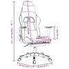 vidaXL Gaming-Stuhl mit Fußstütze Schwarz und Creme Stoff