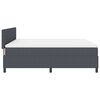 vidaXL Boxspringbett Dunkelgrau und Weiß 203 x 180 x 88 cm Cordstoff