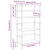 vidaXL B&uuml;cherregal Artisan-Eiche 60 x 29,5 x 115 cm Holzwerkstoff