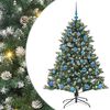 vidaXL K&uuml;nstlicher Weihnachtsbaum mit 150 LEDs mit St&auml;nder Gr&uuml;n 150 cm