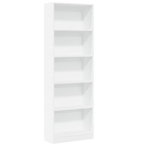 vidaXL B&uuml;cherregal Wei&szlig; 60 x 24 x 176 cm Holzwerkstoff
