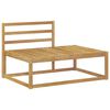 vidaXL Outdoor End Sofa Wei&szlig; 115 x 83 x 73 cm Massivholz Akazie