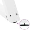 vidaXL Couchtischbeine 2 Stk. Wei&szlig; 60x(30-31,3) cm Stahl