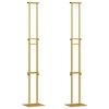 vidaXL Messest&auml;nde 2 stk. Gold 30 x 23,5 x 210 cm Stahl