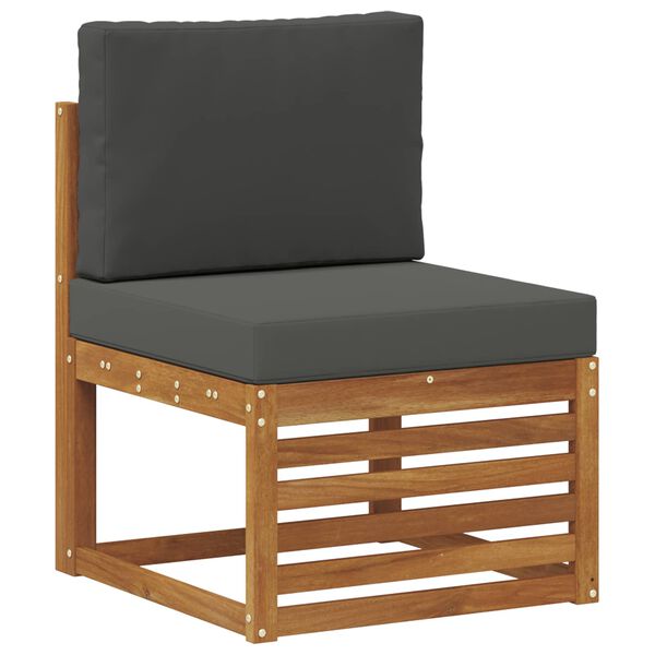 vidaXL Sofagarnituren 6 pcs Natur und Anthrazit Massivholz Akazie