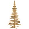 vidaXL Weihnachtsb&auml;ume mit St&auml;nder Braun 180 cm Massivholz Kiefer