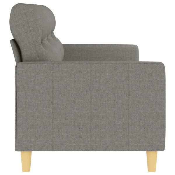 vidaXL 3-Sitzer-Sofa Dunkelgrau 210 cm Stoff