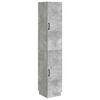 vidaXL Schrankset 2 pcs Betongrau Holzwerkstoff