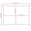 vidaXL Sonnensegel Oxford-Gewebe Rechteckig 2,5x4,5 m Schwarz