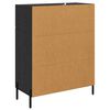 vidaXL Sideboard Schwarz Eichen-Optik 69,5 x 34 x 90 cm Holzwerkstoff