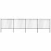 vidaXL Gartenzaun | Stahl | Stabil | Rechteckig | Modern