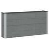 vidaXL Hochbeet Grau 150 x 30 x 72 cm WPC und Aluminium