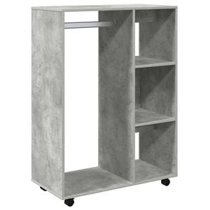 vidaXL Kleiderschrank Betongrau 80x40x110 cm Holzwerkstoff