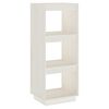 vidaXL B&uuml;cherregal/Raumteiler Wei&szlig; 40x35x103 cm Massivholz Kiefer