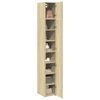 vidaXL Hochschrank Schmal Sonoma-Eiche 30x42,5x225 cm Holzwerkstoff