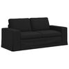vidaXL Sofa 2 pcs Schwarz 182 x 80 x 82 cm Stoff
