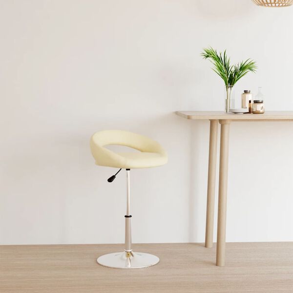 vidaXL Barhocker Creme Kunstleder