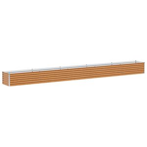 vidaXL Hochbeet Hellbraun 485 x 50 x 36 cm Verzinkter Stahl