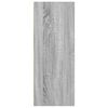 vidaXL B&uuml;cherregal Grau Sonoma 40x30x77 cm Holzwerkstoff