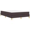vidaXL Boxspringbett Dunkelbraun 160 x 200 cm Stoff