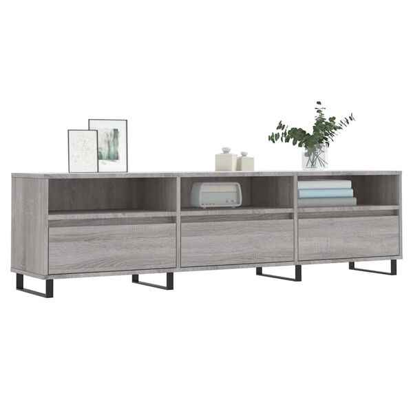 vidaXL TV-Schrank Grau Sonoma 150x30x44,5 cm Holzwerkstoff
