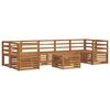 vidaXL Sofagarnituren 8 pcs Natur Massivholz Akazie