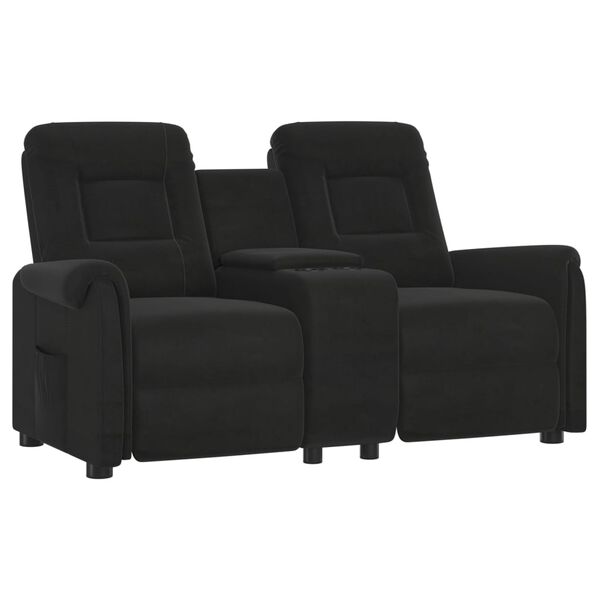 vidaXL 2-Sitzer Massagesessel mit Getränkehalter Schwarz