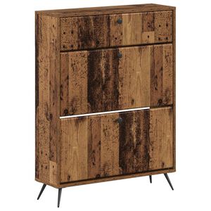 vidaXL Schuhschrank BREDA 78 x 24 x 103 cm Holzwerkstoff Altholz