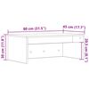 vidaXL Wandtisch Wandmontiert Altholz 80 x 45 x 30 cm Holzwerkstoff