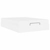 vidaXL Bettgestell mit Matratze mit Matratze 2 pcs Wei&szlig; PVC